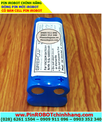 Pin sạc 9.6v-800mAh; Pin sạc iRobot 9.6v-800mAh, Nhận đóng pin iRobot 9.6v-800mAh (NiMh 9.6v-0.8Ah)